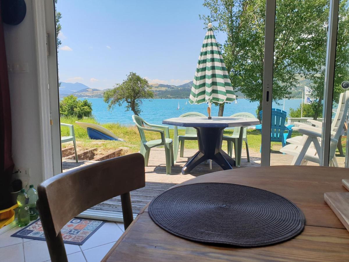 Rez de plage-Canoé+Paddle-70m² Savines-le-Lac Exterior foto